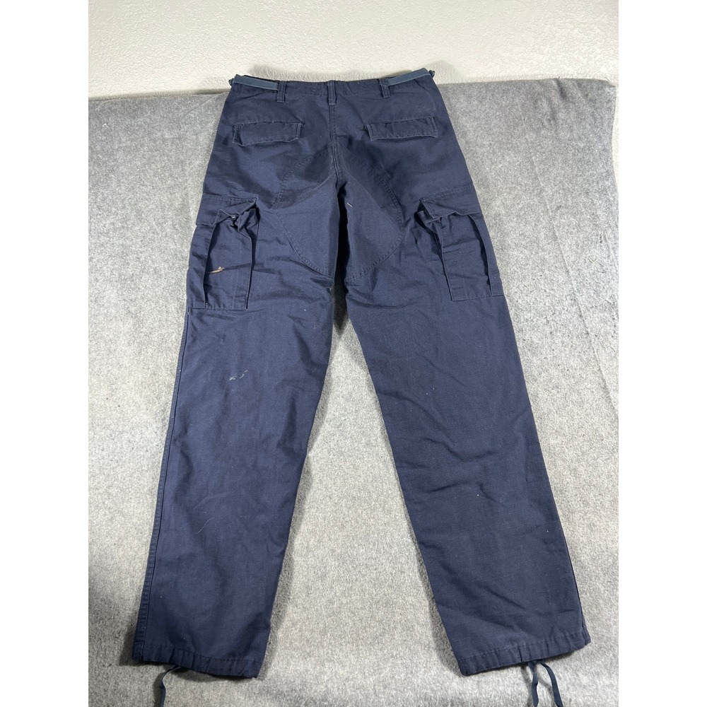 Galls Ripstop Tactical Cargo Pants Mens Medium Long Navy Utility Work Trousers